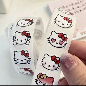 500 Piece/Roll of Sanrio Hello Kitty Stickers